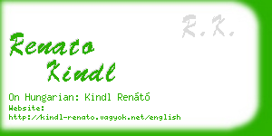 renato kindl business card
